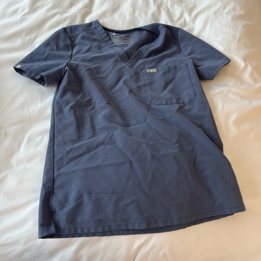 COPY - Womens figs space navy Catarina one pocket scrub top